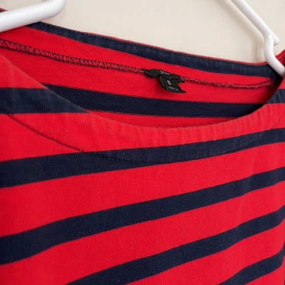 7 Tops $25/ J.Crew Red & Navy Striped 3/4 Sleeve Top. Size Small - Picture 7 of 8